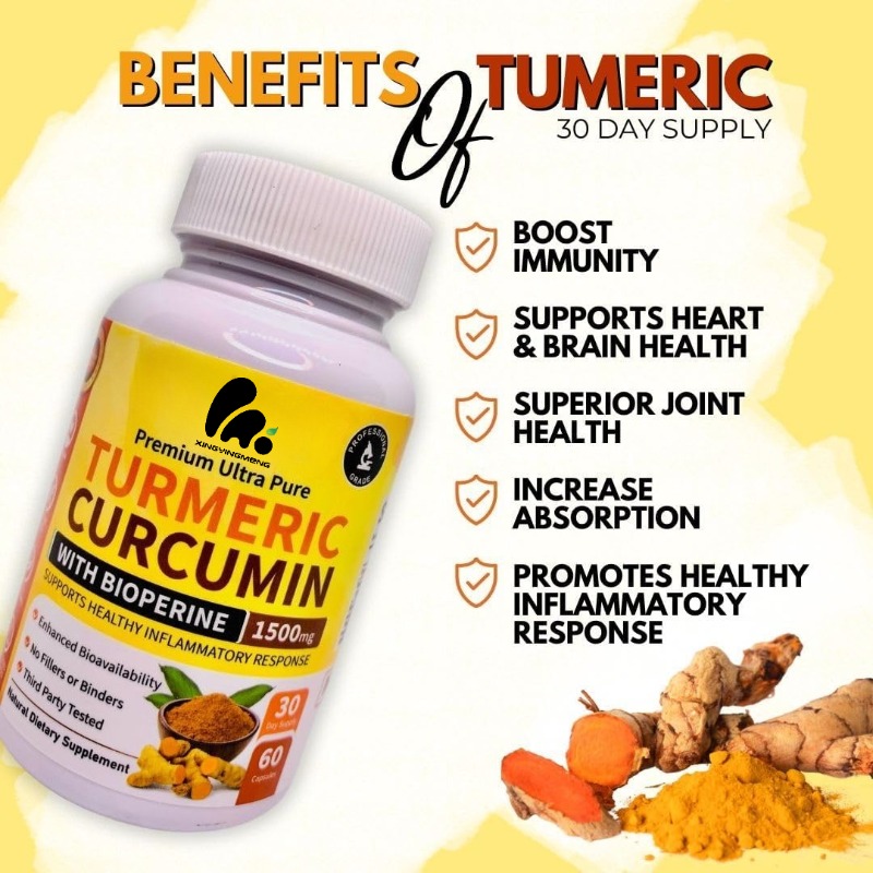 Turmeric Curcumin Capsule - 강황 커큐민 & 바이오피린 생강 보충제