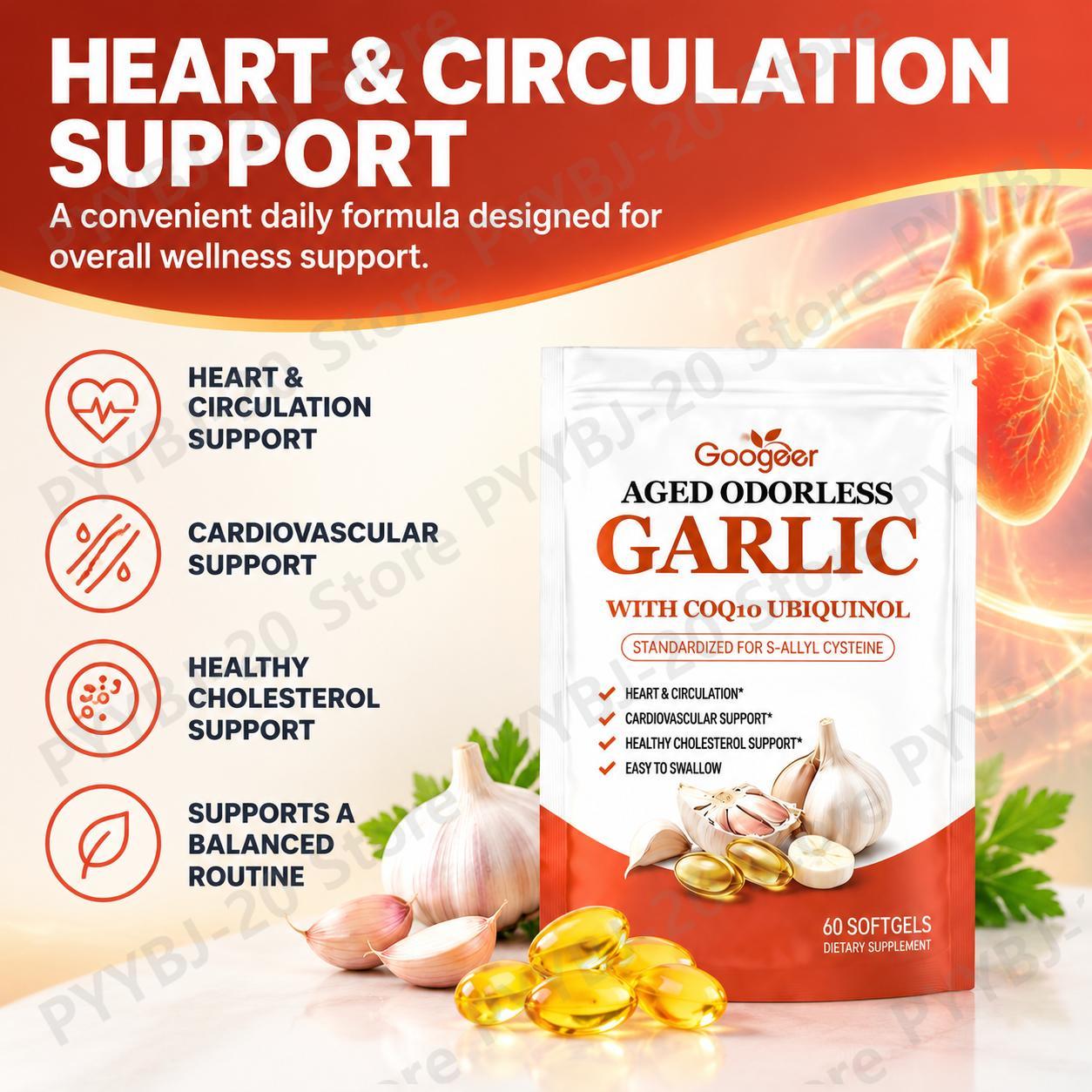 구기어 에이징 프로텍트 무향 마늘 소프트젤 (코엔자임  - Coq10 Ubiquinol Softgel 리뷰 및 가격