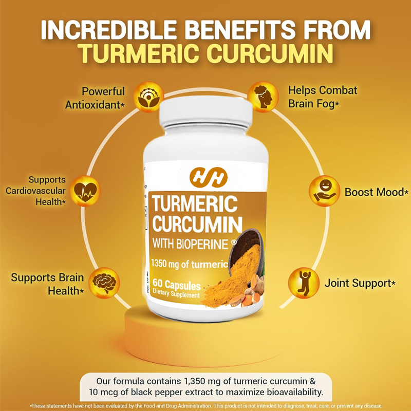 흑후추(바이오퍼린) 함유 강황 보충제 -1350mg 커 - Turmeric Curcumin Capsule 리뷰 및 가격