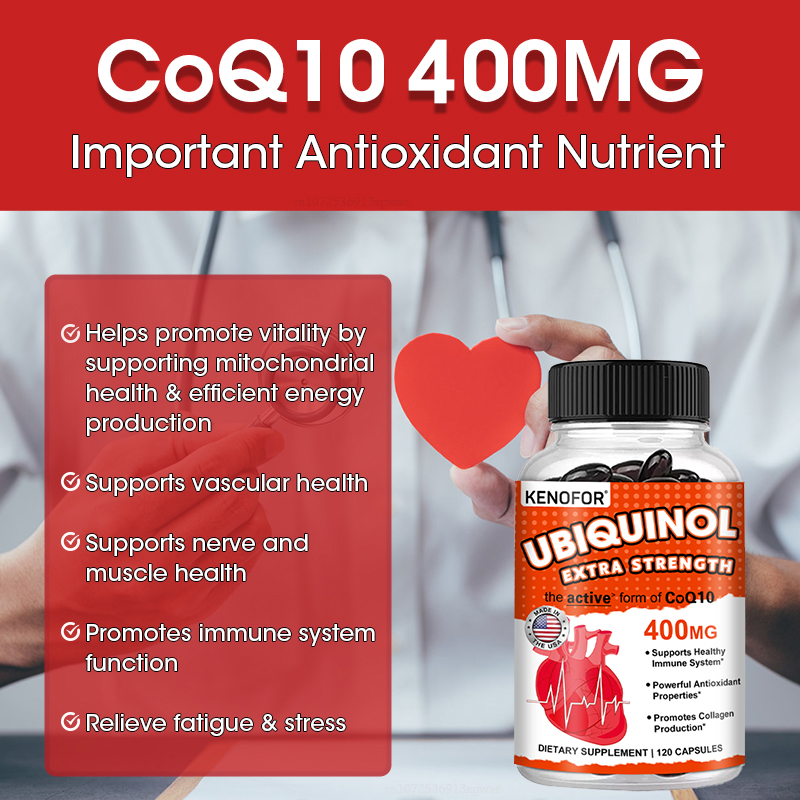 KENOFOR 유비퀴놀 CoQ10 400 mg 소프트젤 - Coq10 Ubiquinol Softgel 리뷰 및 가격