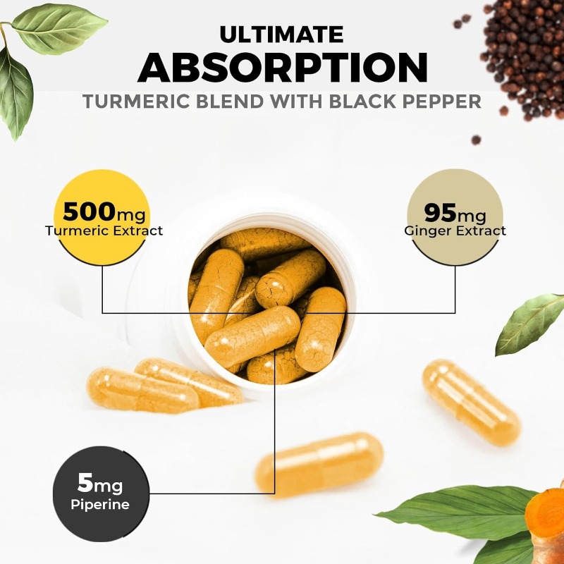 강황, 피페린, 비타민 아연, 커큐민 보충제 - 관절, - Turmeric Curcumin Capsule 리뷰 및 가격